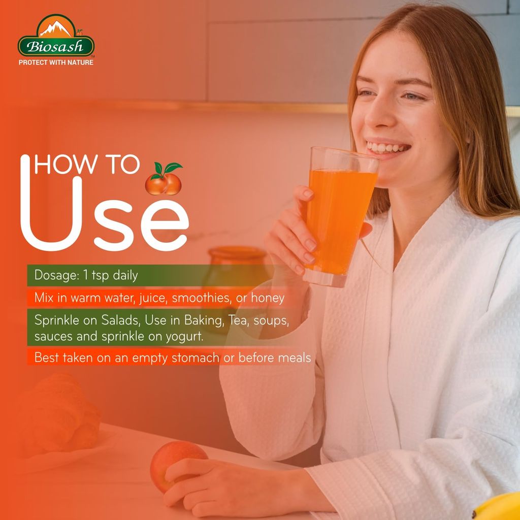 Biosash Sea Buckthorn Dry Berry Powder 100g view 2