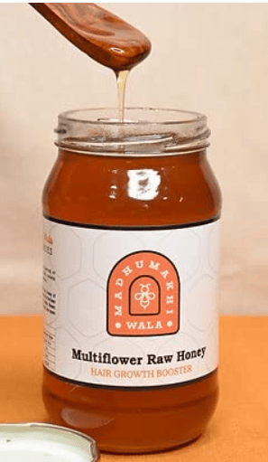 Madhumakhiwala : Multiflower Raw Honey 100% Pure Natural Raw Unprocessed Unheated Unpasteurised Unfiltered - 500gm view 2