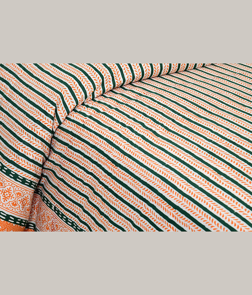 CLOTHORO Cotton 1 Double King Bedsheet with 2 Pillow Covers ( Multicolor ) view 2