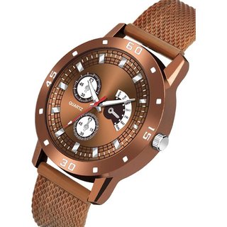 HRV Men's Round Dial Multi Strap Analog Watch view 2