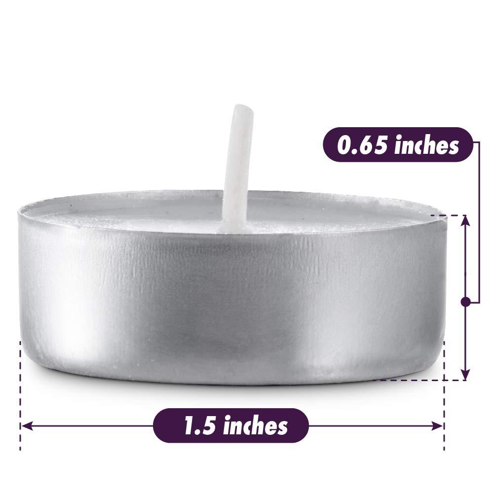 Panchhi Store Candles for Home Decor Unscented Pure Wax Tea Lights Candles 4 Hours Burn Time Smokeless Long-Lasting for Home, Weddings Events Emergencie Decorations White Tealight Candles Pack of 50 view 2
