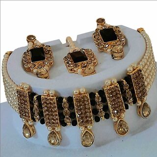Alloy Gold-plated Jewel Set (Gold)