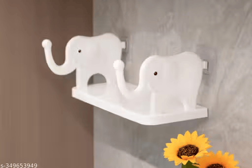 Bathroom Wall Organizer with Hooks view 2