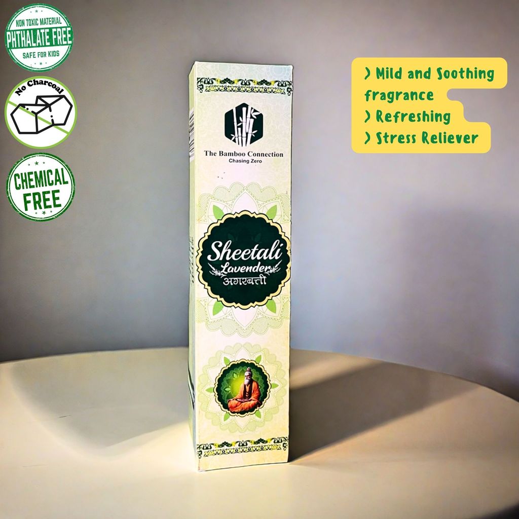 The Bamboo Connection | Sheetali Incense Stick | Oud Loban Fragrance | Phthalate free, Charcoal free, Chemical free | 100% Natural | Pack of 2