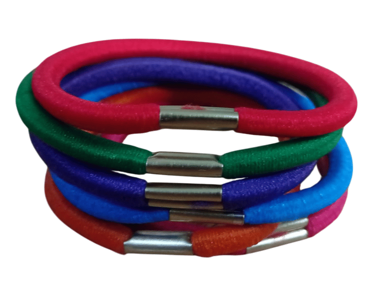 Vibrant Hair Elastics Set - Assorted Colors(12 Pairs) view 2