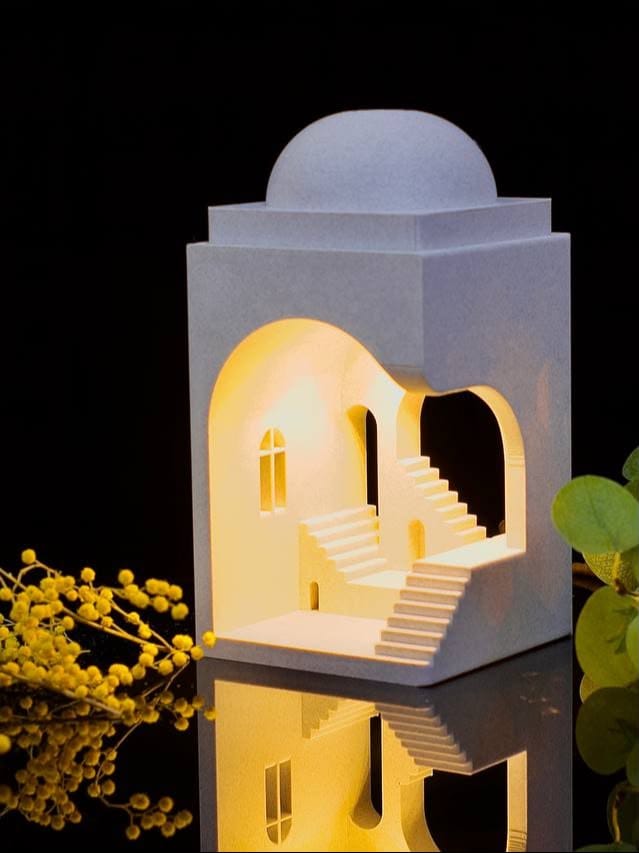 Miniature Architectural Dome Staircase Lamp view 2
