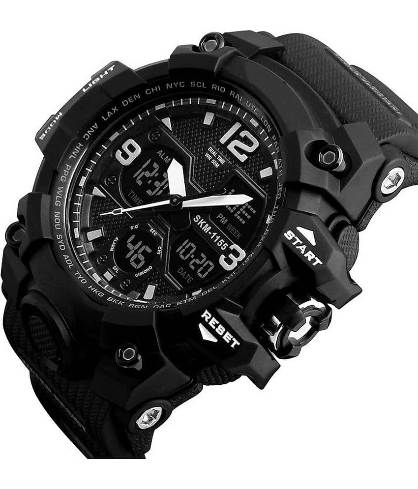 Harbor Black Nylon Analog-Digital Men's Watch view 2