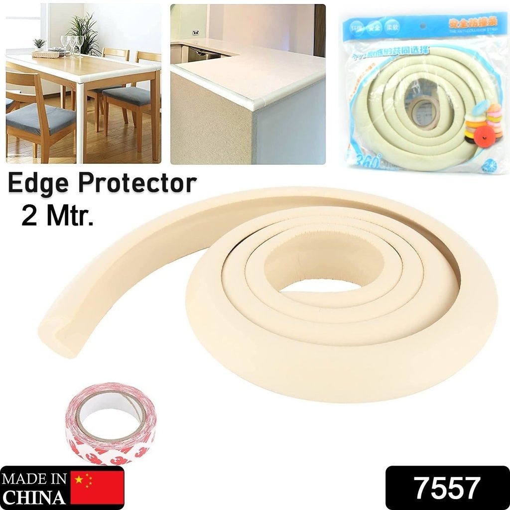 Corner Edge Protector – Soft Rubber Safety Bumper Guard for Baby Proofing Furniture, Table, & Bed (2 Mtr) view 2