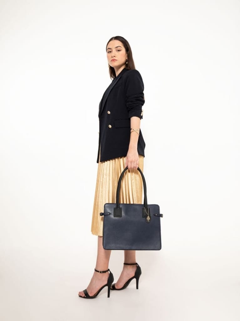 Aranyani - Navy Blue & Black view 2