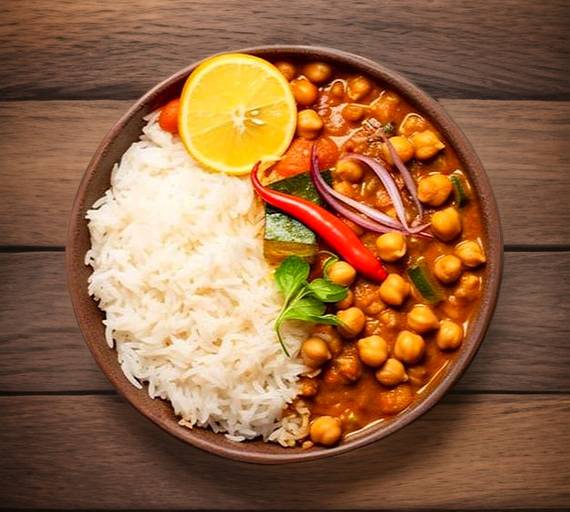 Punjabi Chole+ Rice