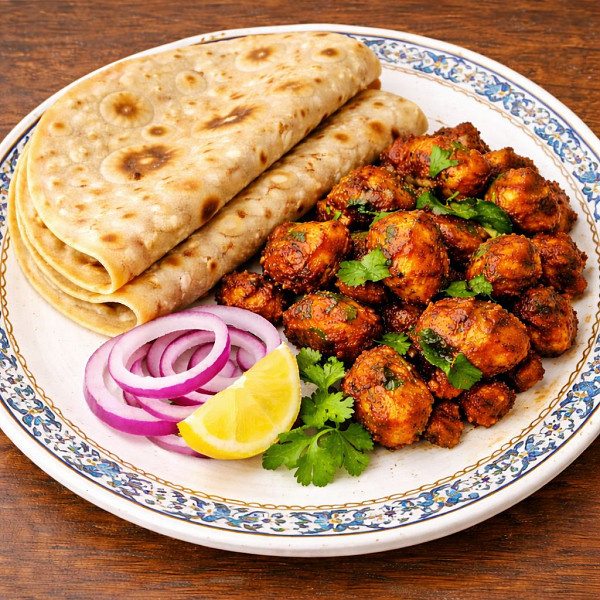 Chapathi chicken fry