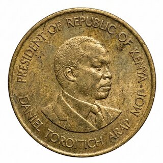 10 Cents (Random Year) old Kenya Copper Coin Silver Plated Ancient India Variant view 2