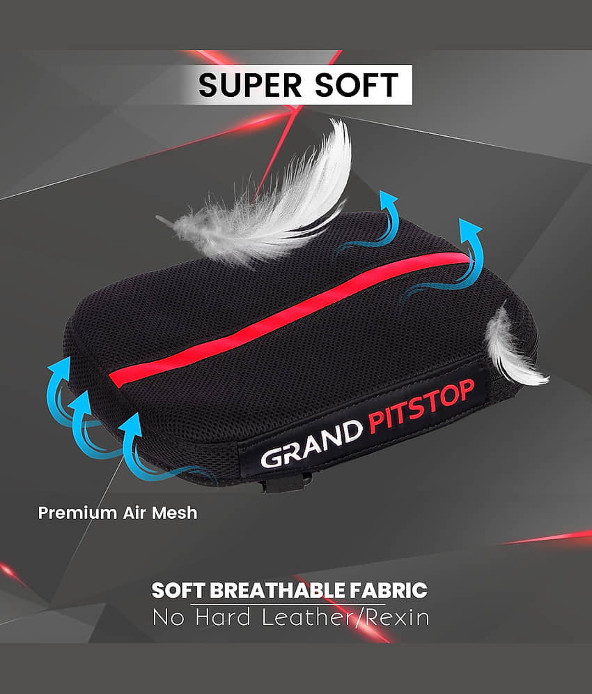 GRAND PITSTOP Inflatable Air Seat Cushion | Breathable Mesh Cover & Non-Skid Bottom | Ideal for Medical, Office, Home, Motorcycle, Car Lumbar Support view 2