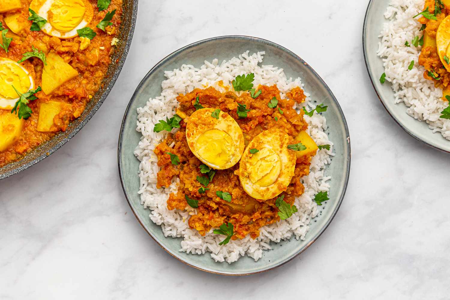 Rice With Egg Curry(2 Eggs)