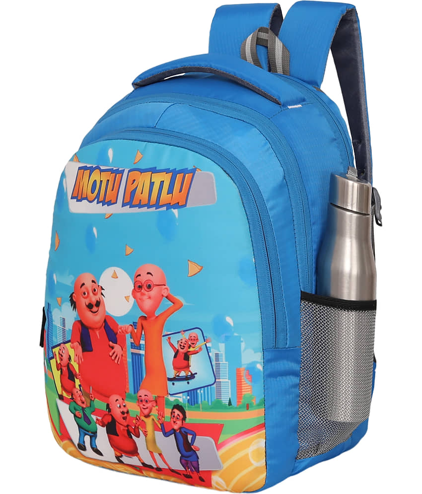 Perfect Star Teal Polyester Backpack For Kids