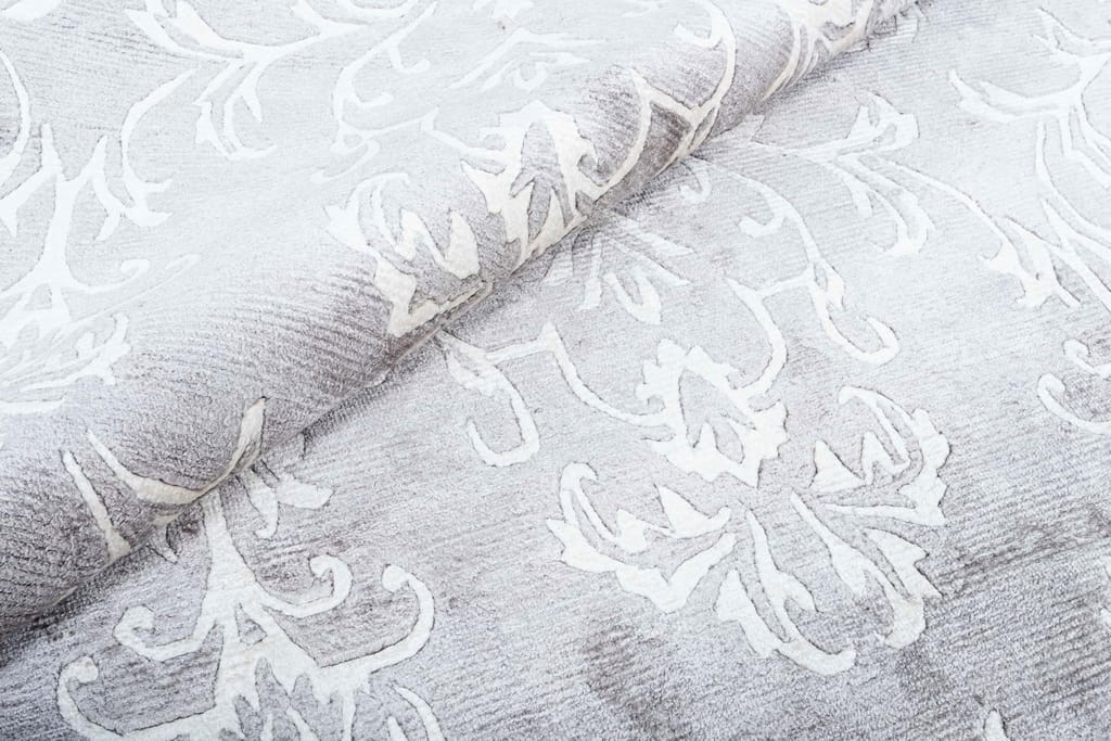 Neu Looms Bond Area Rug – Elegant Damask Pattern in Baby Blue & Ivory (Size 5x8, Cream-Sky) view 2