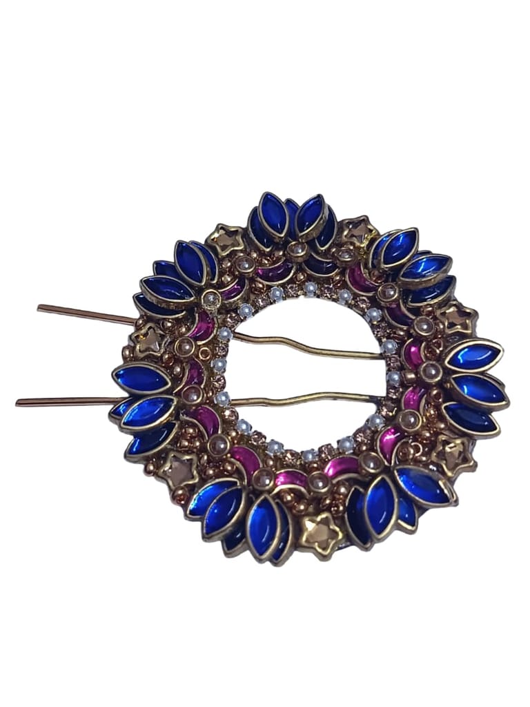 Elegant Blue Jewel Hair Accessory for Women view 2