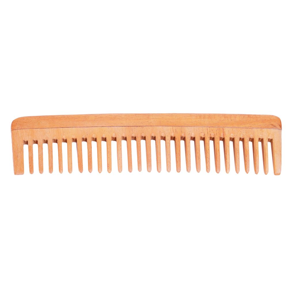 Neem Wood Combs (Set of 2 combs) – UNISEX (Anti-Bacterial & Anti-Fungal) view 2