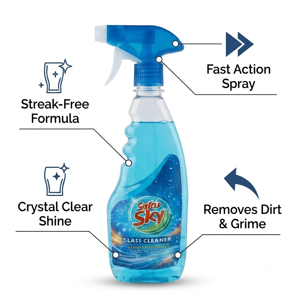 Safa's Sky Glass Cleaner - Streak Free view 2