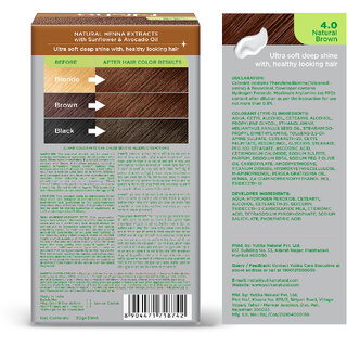 Nisha Creme Hair Color With Natural Henna Extract,100 Grey Coverage Hair Colour ( Natural Brown - 30g+30ml) view 2