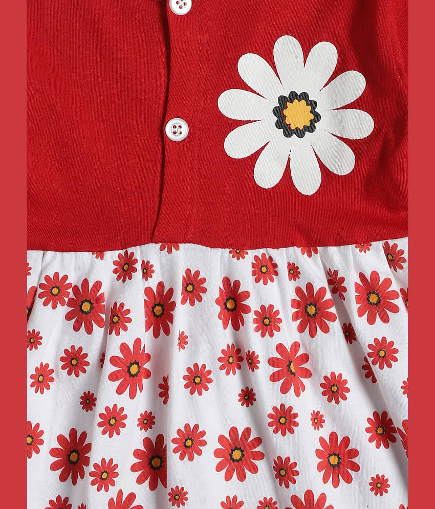 INFANT Pack of 2 Baby Girls Cotton Dress ( Multicolor 1 ) view 2
