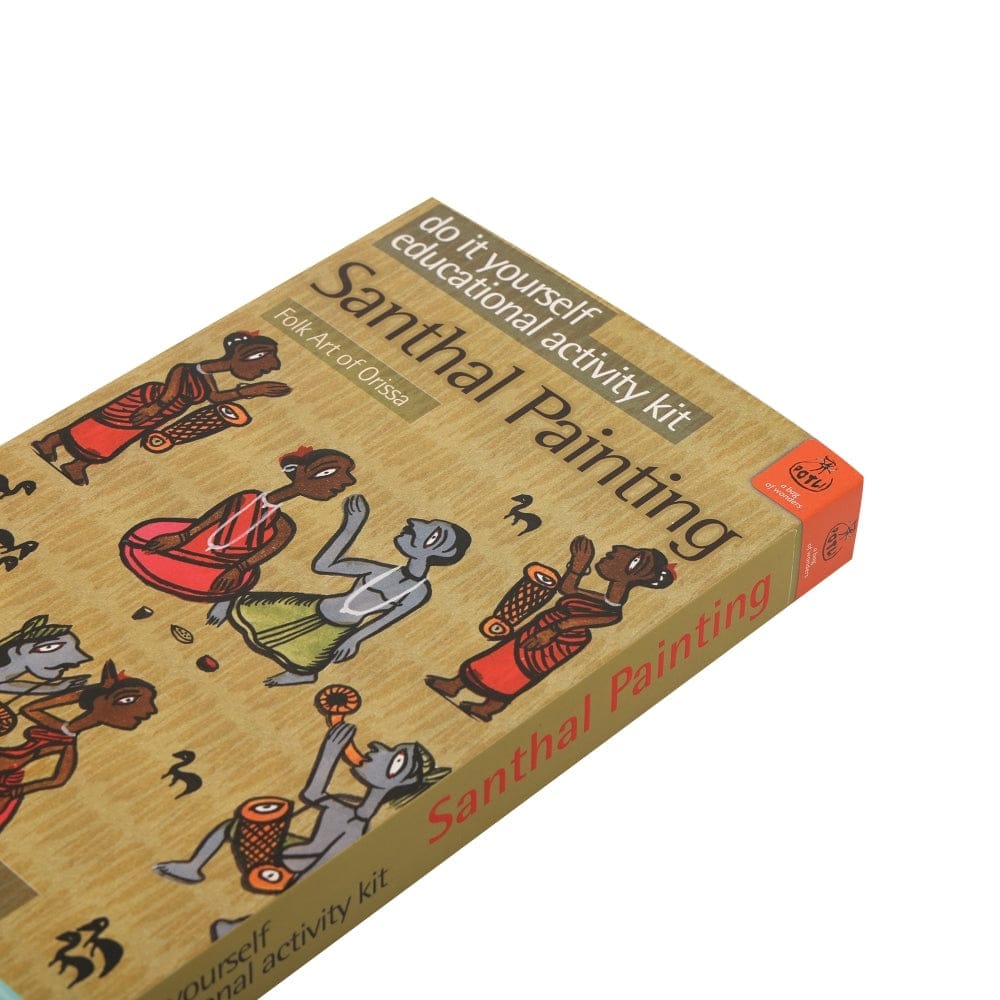 DIY Colouring Folk Art kit Santhal painting view 2