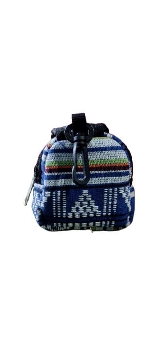 Geometric Pattern Mini Pouch with Clip for Keys and Coins/ EARBUDS/EARPHONE CARRYING CASE