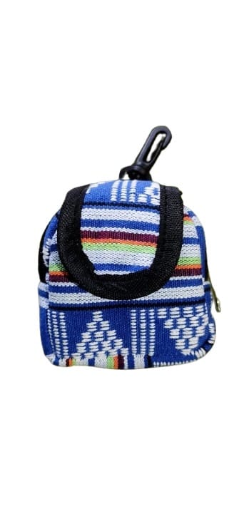 Geometric Pattern Mini Pouch with Clip for Keys and Coins/ EARBUDS/EARPHONE CARRYING CASE view 2
