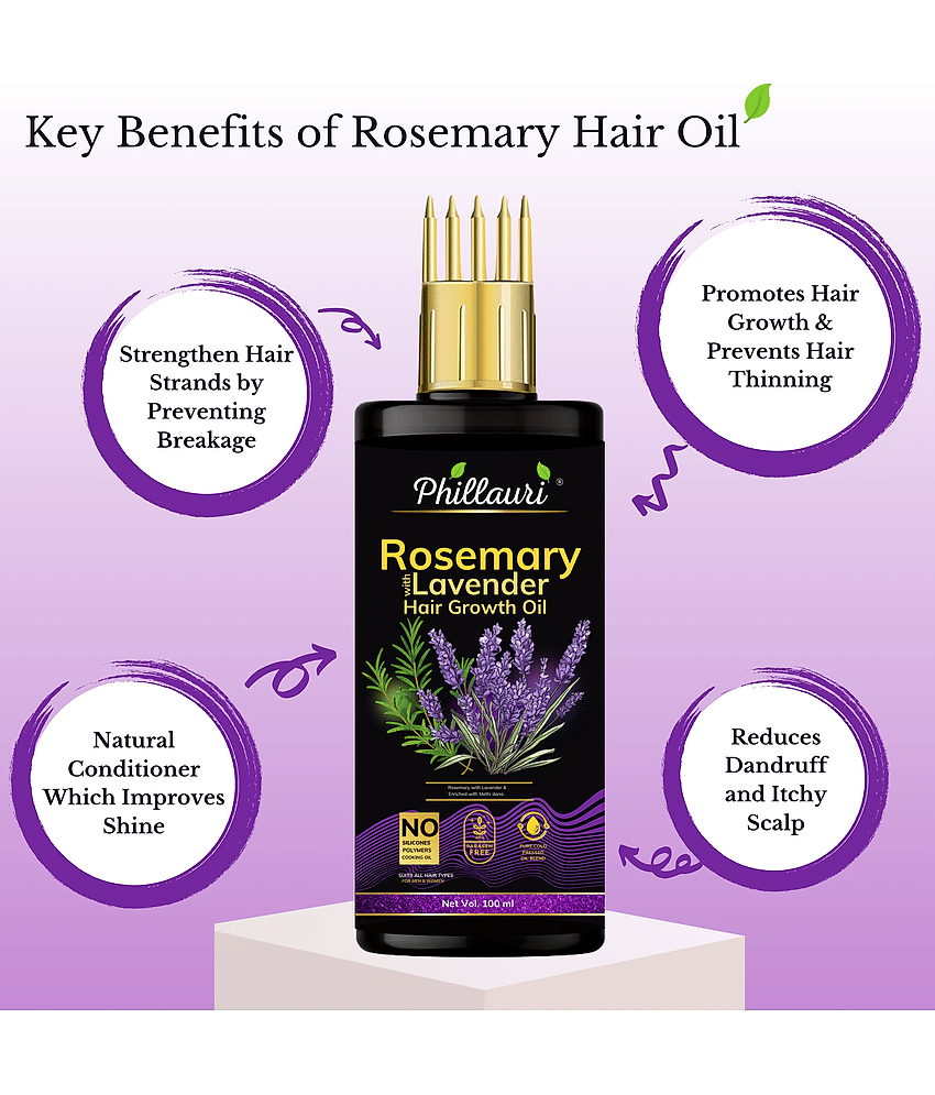 Phillauri - Anti Hair Fall Rosemary Oil 600 ml ( Pack of 2 ) view 2