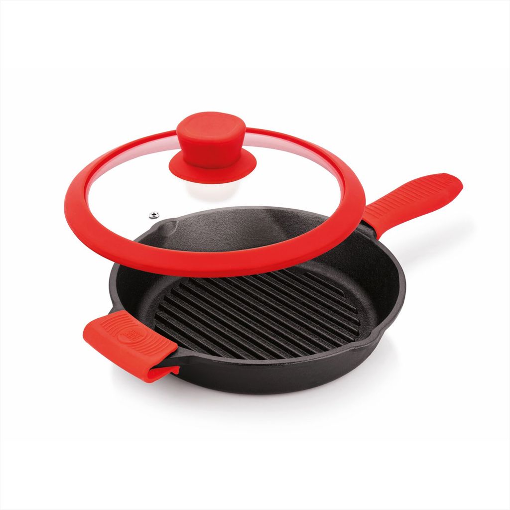 The Chef Story Throwback Series Grill Pan With Glass Lid 26cm view 2