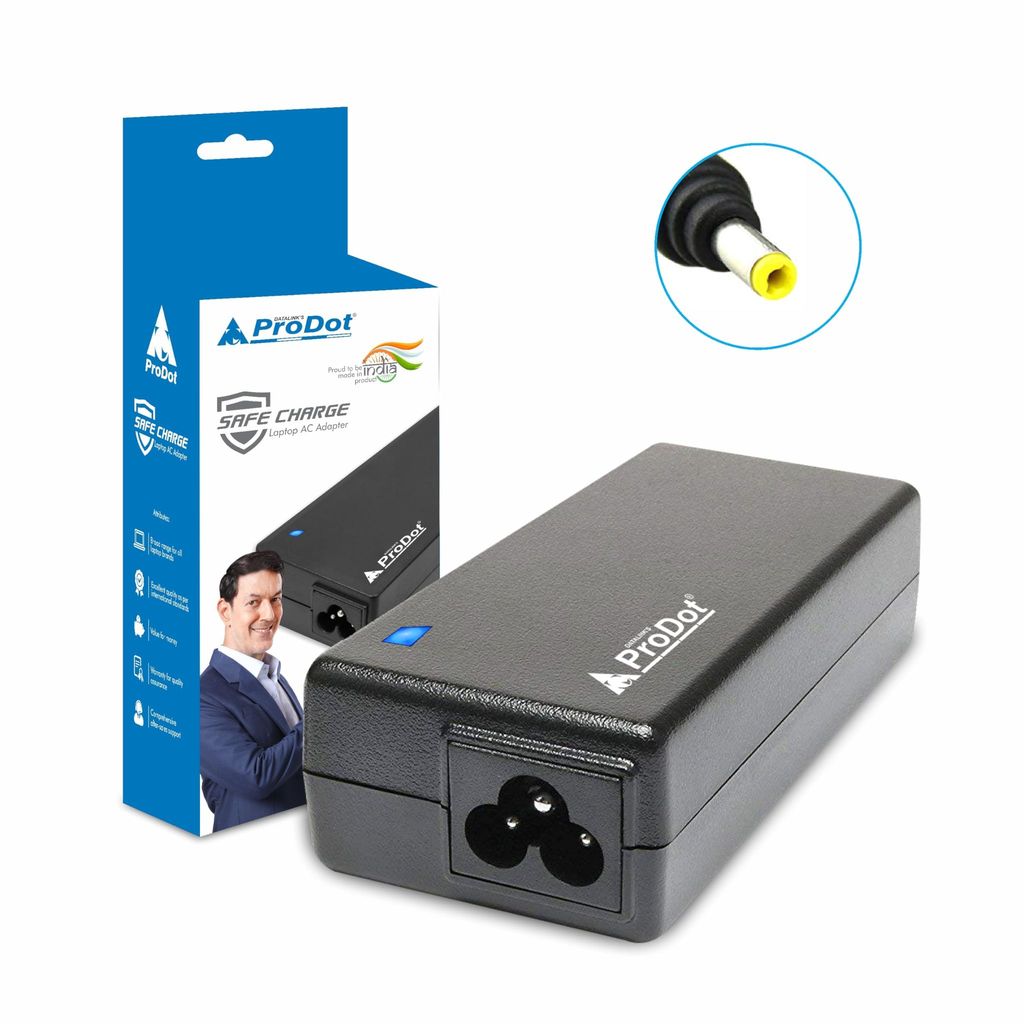 ProDot 30W Laptop Charger Adaptor with Power Cable Compatible with HP, Acer & Asus (Pin Size 4.0 x 1.7mm) view 2