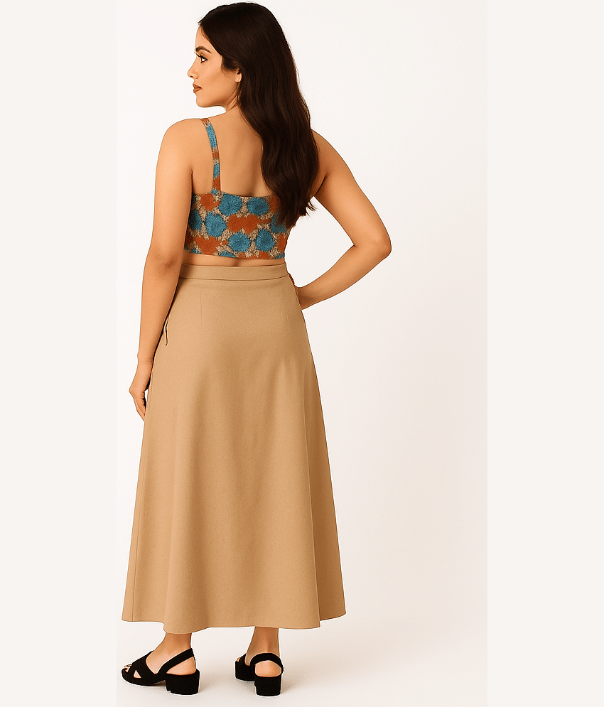 Perfect cloth store Beige Cotton Petticoat - Single view 2