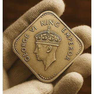 1 Rupee 1944 King George VI British India Rare Coin view 2