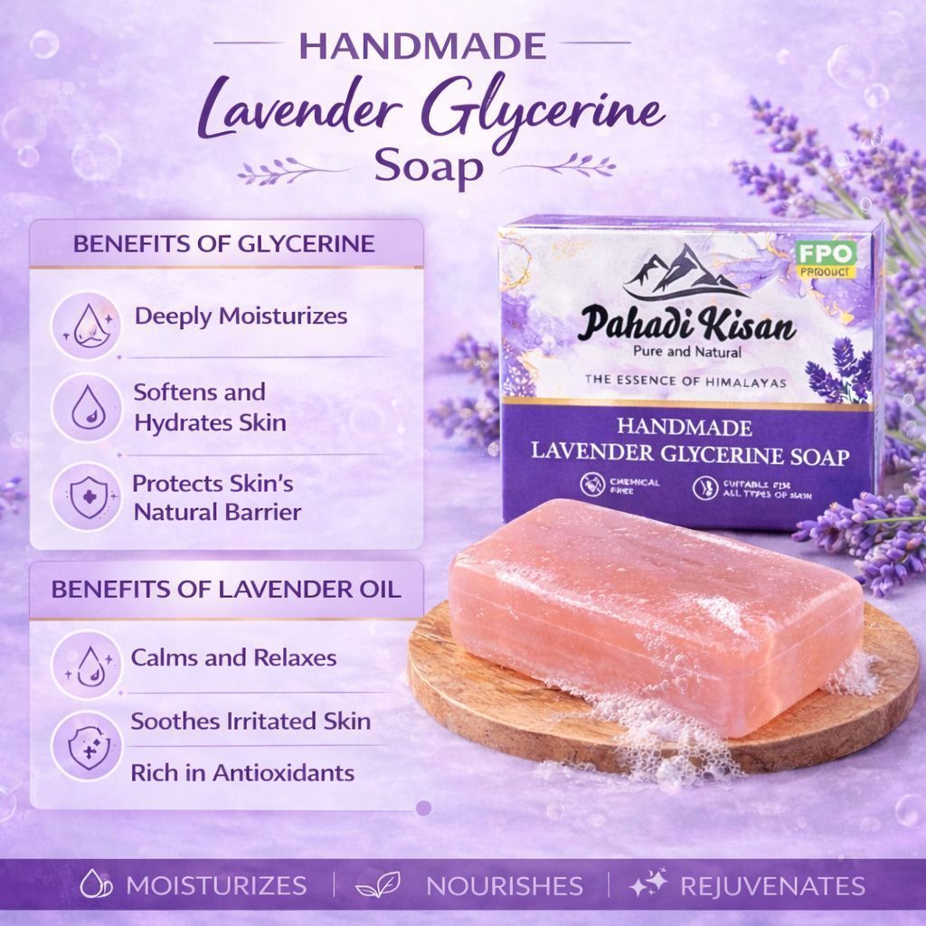 Lavender Glycerine Soap 100 gm view 2