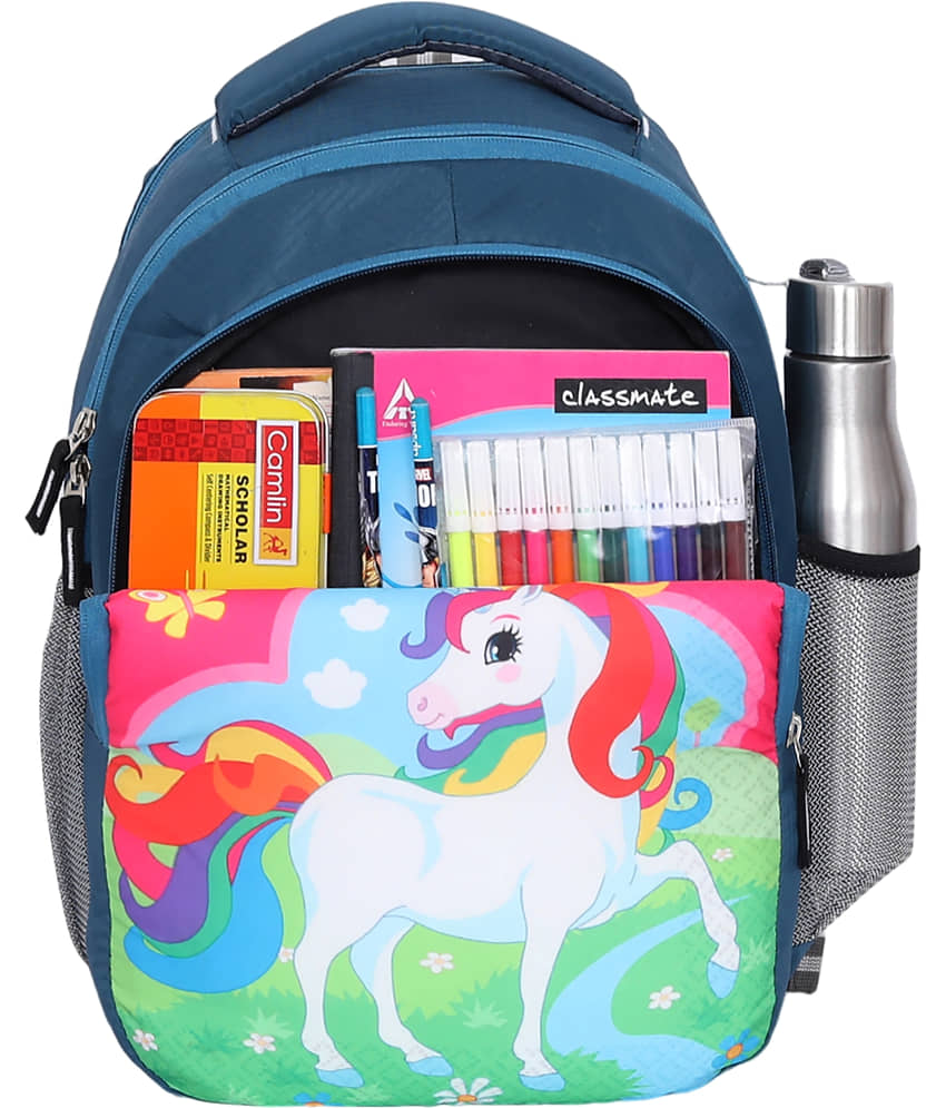 Perfect Star Green Polyester Backpack For Kids view 2