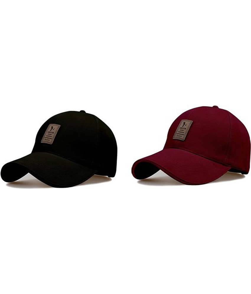 Bolax Multicolor Cotton Women's Cap ( Pack of 2 )