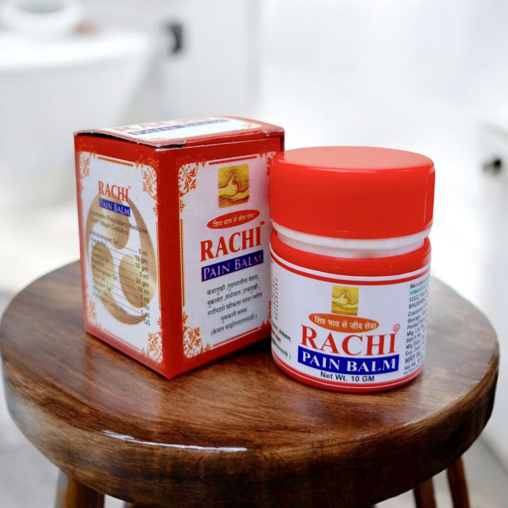 Rachi Ayurvedic Pain Balm for Relief from Aches, Sprains, Cold & Cough - 10 GM view 2