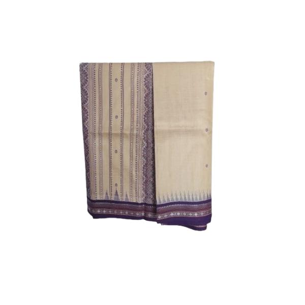 Kosa Karvati Paithani Patarn Saree - Blue