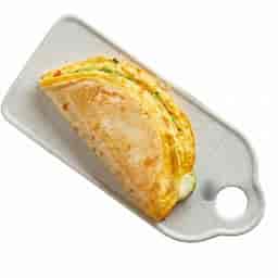 Cheesy Egg Tortilla Wrap | [445 Kcal]