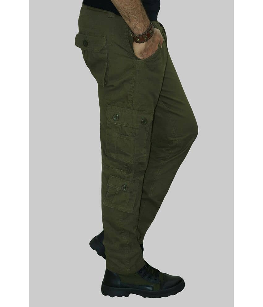 Urban Legends Regular Flat Men's Cargos - Black ( Pack of 1 ) view 2
