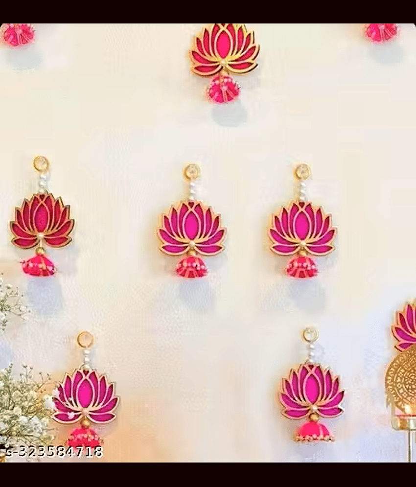 Lotus Wall Decore Hanging Jhumki Designer Stylish wall Decore