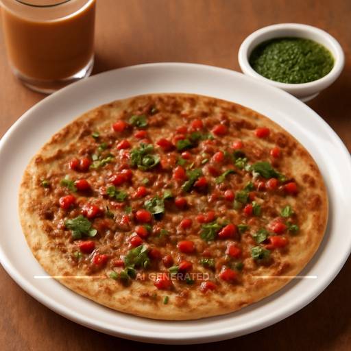 Chilli garlic paratha
