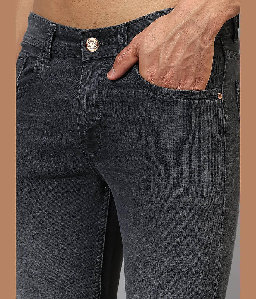 plounge Slim Fit Clean Look Men's Jeans - Black ( Pack of 1 ) view 2