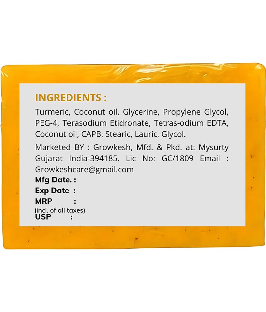 Growkesh Skin Whitening Soap for All Skin Type ( Pack of 3 ) view 2