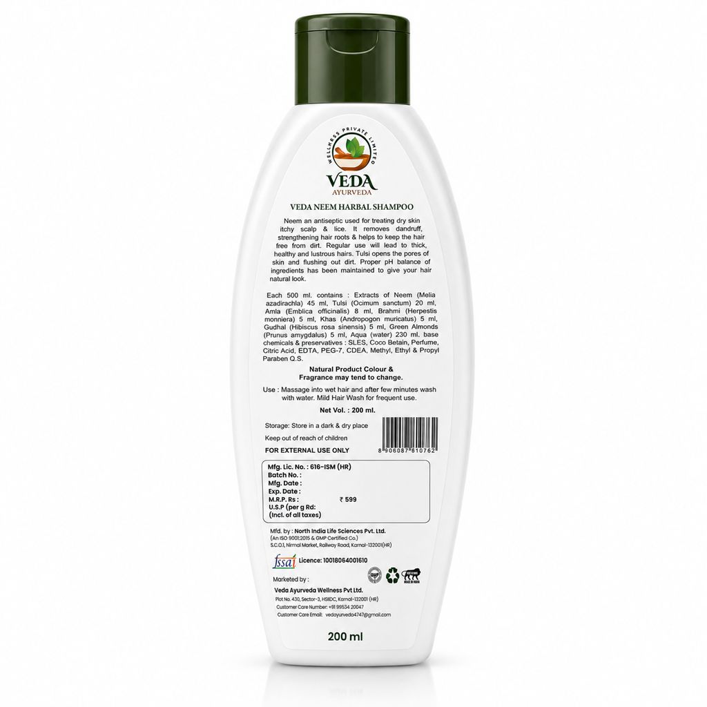 Veda Neem Herbal Shampoo view 2