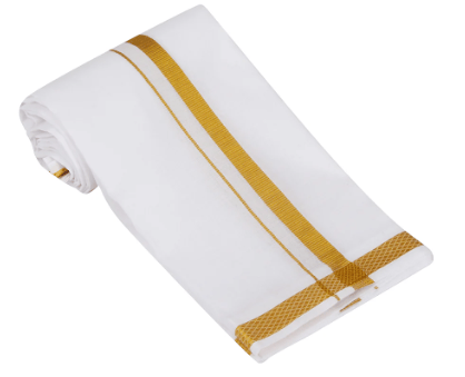 Tejas White 1/2" Border Towel view 2