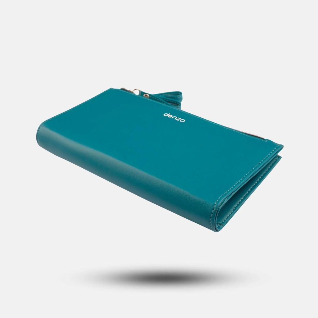 Zaraah Teal Blue Clutch view 2