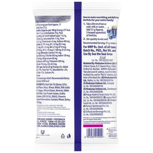 Horlicks Health & Nutrition Drink - Classic Malt, 450 gm view 2