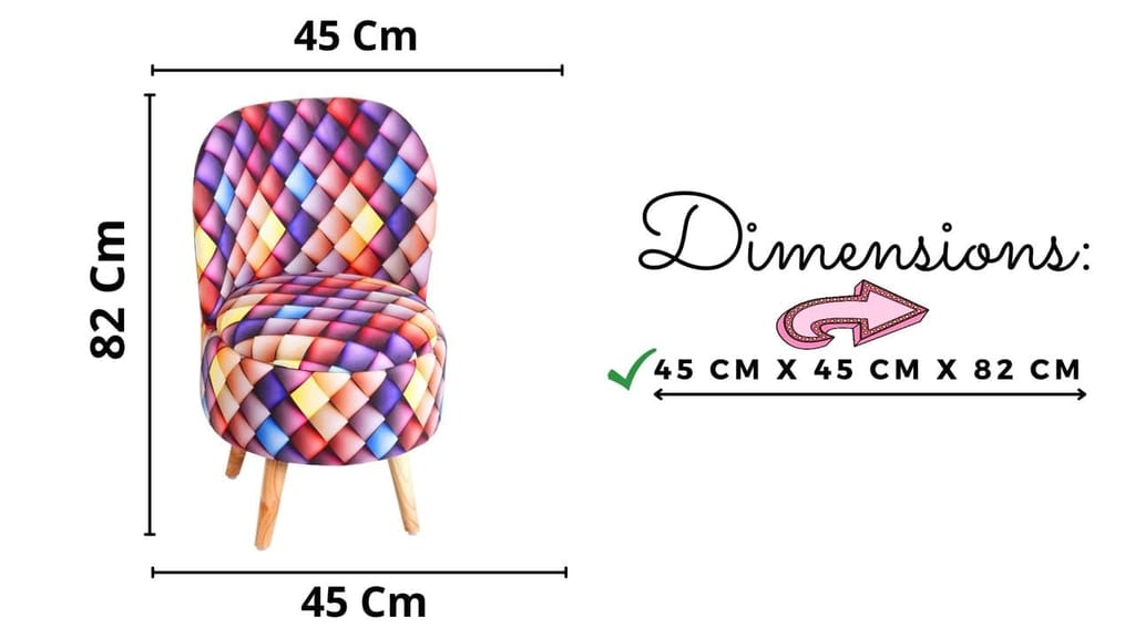 ShadowKart Ottoman Pouffes Sitting Mudda Puffy Stool for Living Room Dressing Table Pouf Round Footstool for Home Decor, Printed,18x18x32 Inch view 2