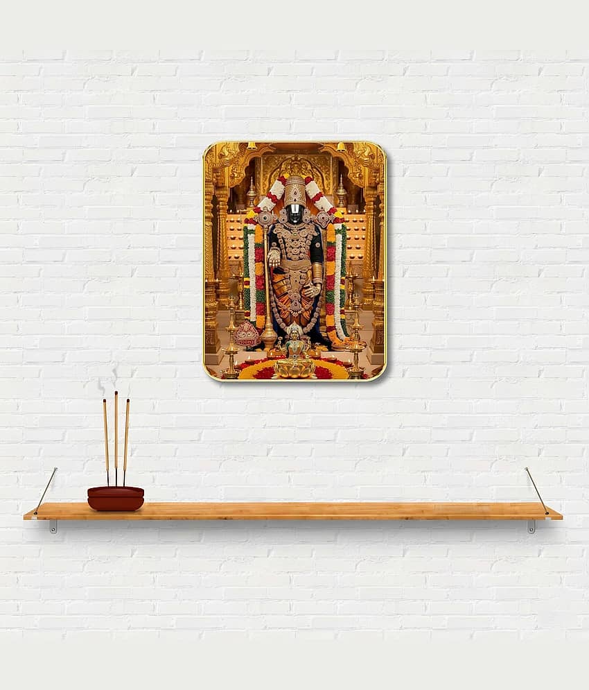 Livin'luxe Lord Venkateswara Tirupati Balaji MDF Wall Art with Table Top Stand view 2